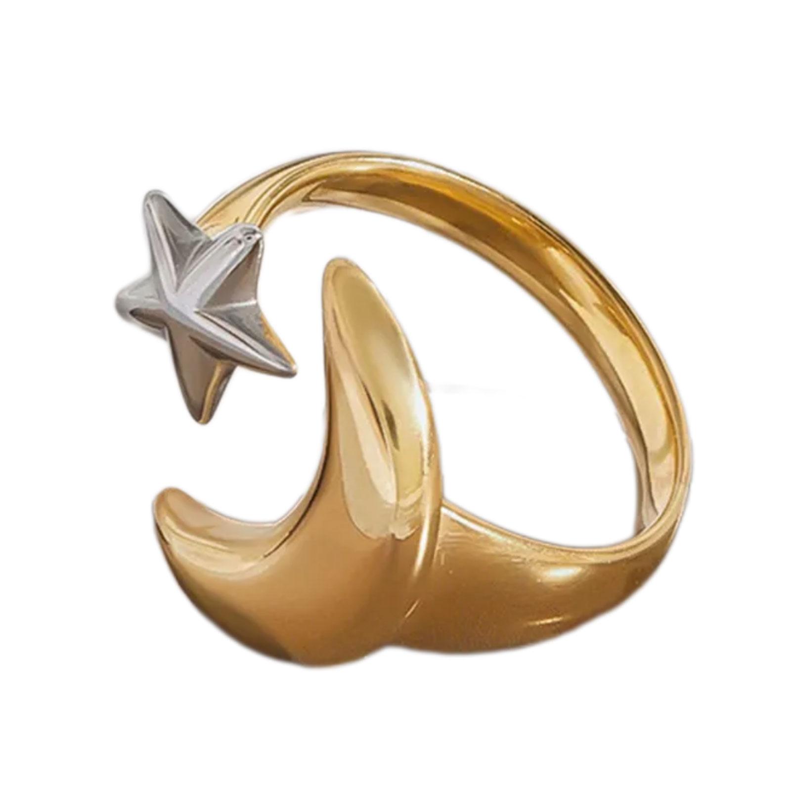 Sturdy Stainless Steel Moon And Star Ring Offering Comfort And Allrergy resistant Feature Suitable For Unique Gift Ideas 1
Sturdy Stainless Steel Moon And Star Ring Offering Comfort And Allrergy resistant Feature Suitable For Unique Gift Ideas 1