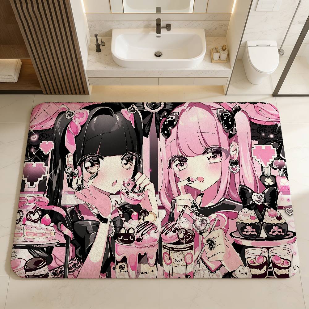 Jirai Kei Fashion Beautiful Girl Floor Mat Rectangle Anti-slip Home Soft Badmat Front Door Indoor Outdoor Mat Hotel Decor Mat 40x60cm
Jirai Kei Fashion Beautiful Girl Floor Mat Rectangle Anti-slip Home Soft Badmat Front Door Indoor Outdoor Mat Hotel Decor Mat 40x60cm