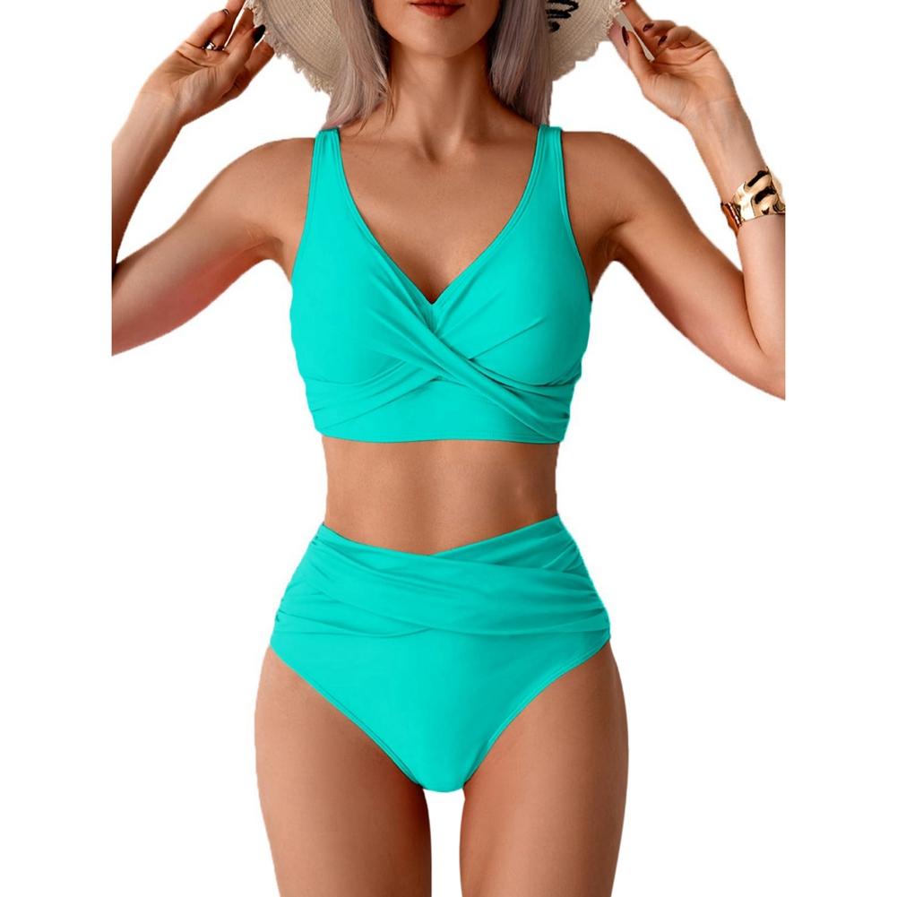 Women s Solid-Color Two-Piece Swimsuit Set M
Women s Solid-Color Two-Piece Swimsuit Set M