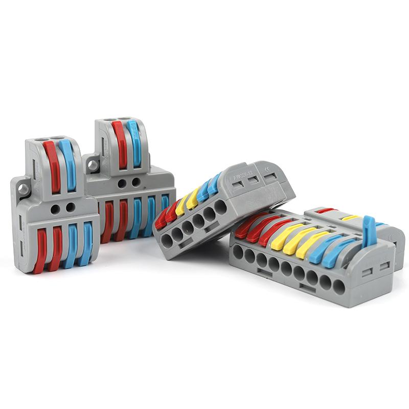 5PCS Quick Wiring Wire Connectors Universal Spring Splicing Cable Connector Push-in Compact Conductor Terminal Block SPL 5PCS
5PCS Quick Wiring Wire Connectors Universal Spring Splicing Cable Connector Push-in Compact Conductor Terminal Block SPL 5PCS