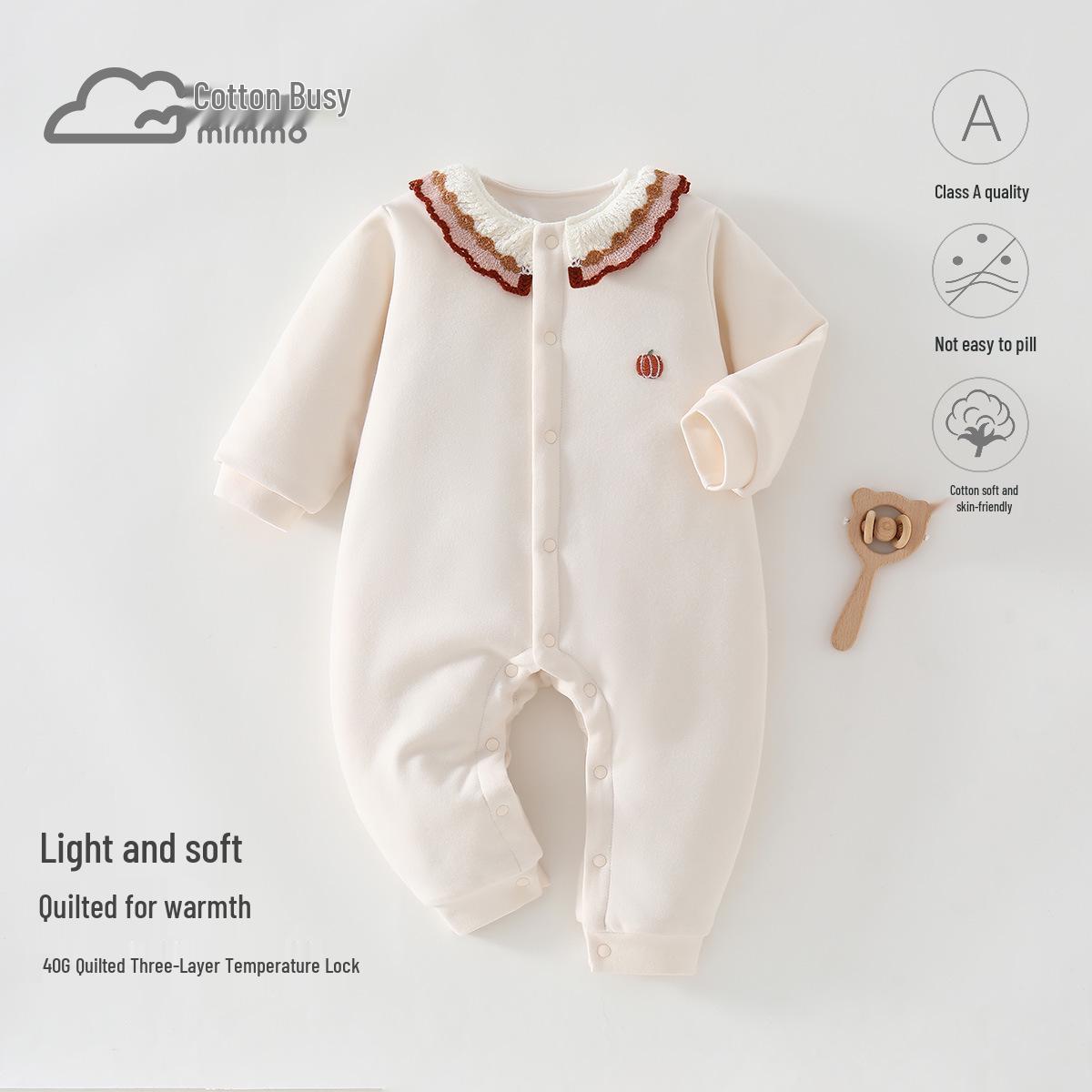 Haiyi Infant Long-Sleeved Baby Romper, 40g, Thickened for Autumn and Winter. 66 cm
Haiyi Infant Long-Sleeved Baby Romper, 40g, Thickened for Autumn and Winter. 66 cm
