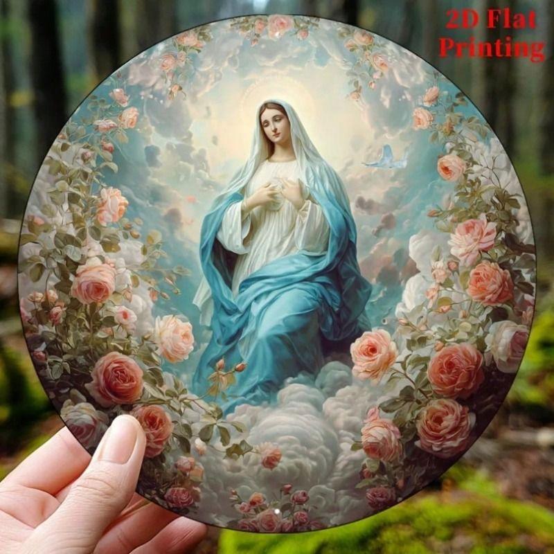 Virgin Mary Metal Poster Wall Art 8x8 inch Vinyl for Living Room
Virgin Mary Metal Poster Wall Art 8x8 inch Vinyl for Living Room