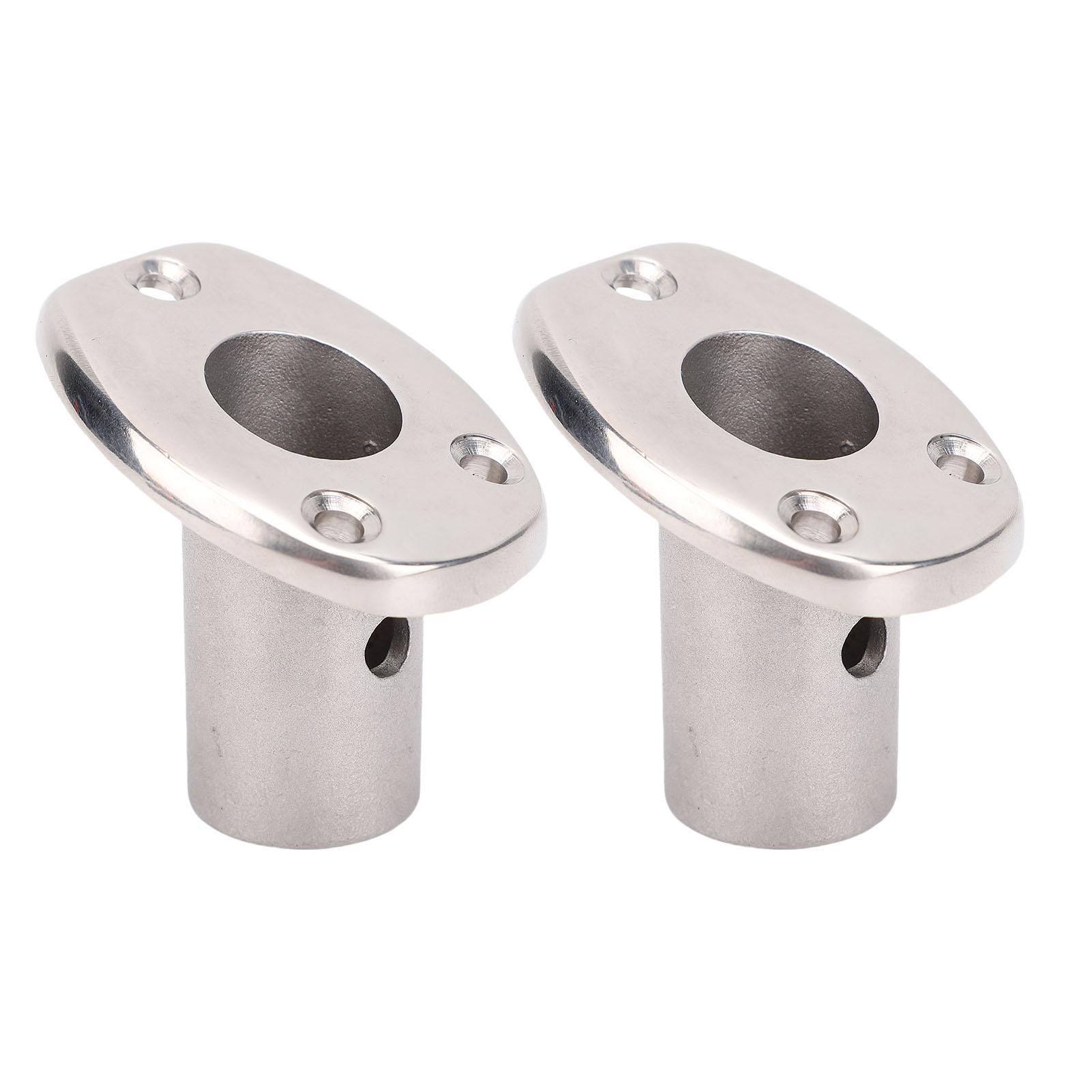 2pcs Deck Flush Base Flag Pole Socket 316 Stainless Steel 30 Degree Slanted Flush Mount Fishing Rod Holder for Boats
2pcs Deck Flush Base Flag Pole Socket 316 Stainless Steel 30 Degree Slanted Flush Mount Fishing Rod Holder for Boats