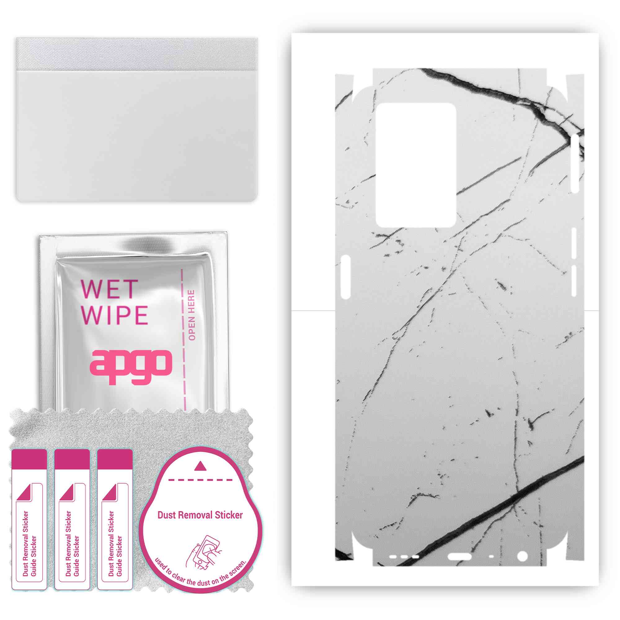 apgo Protective Skin Sticker for the back+sides compatible with Oppo A77 4G, Full Wrap Film, Foil, Vinyl - Pattern White Marble
apgo Protective Skin Sticker for the back+sides compatible with Oppo A77 4G, Full Wrap Film, Foil, Vinyl - Pattern White Marble