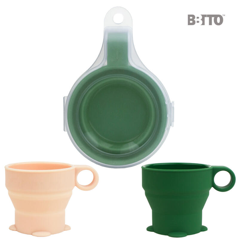 One-handed silicone folding cup (with carrier) Khaki
One-handed silicone folding cup (with carrier) Khaki