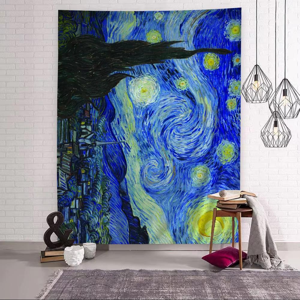 Moonlit Night Art Starry Sky Painter Vincent Van Gogh Printed Large Wall Tapestry Hanging Tarot Hippie Wall Rugs Dorm Home Decor 29x37in
Moonlit Night Art Starry Sky Painter Vincent Van Gogh Printed Large Wall Tapestry Hanging Tarot Hippie Wall Rugs Dorm Home Decor 29x37in