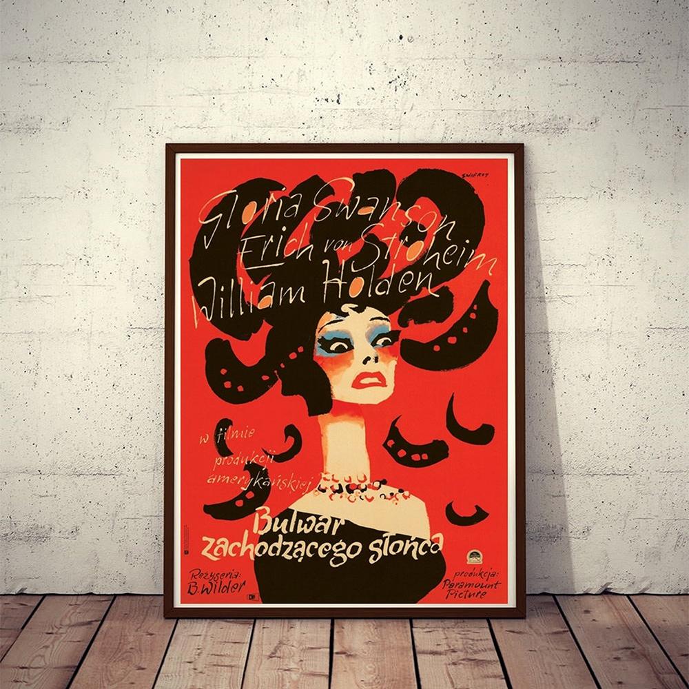 Vintage Polish Movie Prints Posters Sunset Boulevard Canvas Painting Modern Abstract Art Wall Picture For Living Room Home Decor
Vintage Polish Movie Prints Posters Sunset Boulevard Canvas Painting Modern Abstract Art Wall Picture For Living Room Home Decor