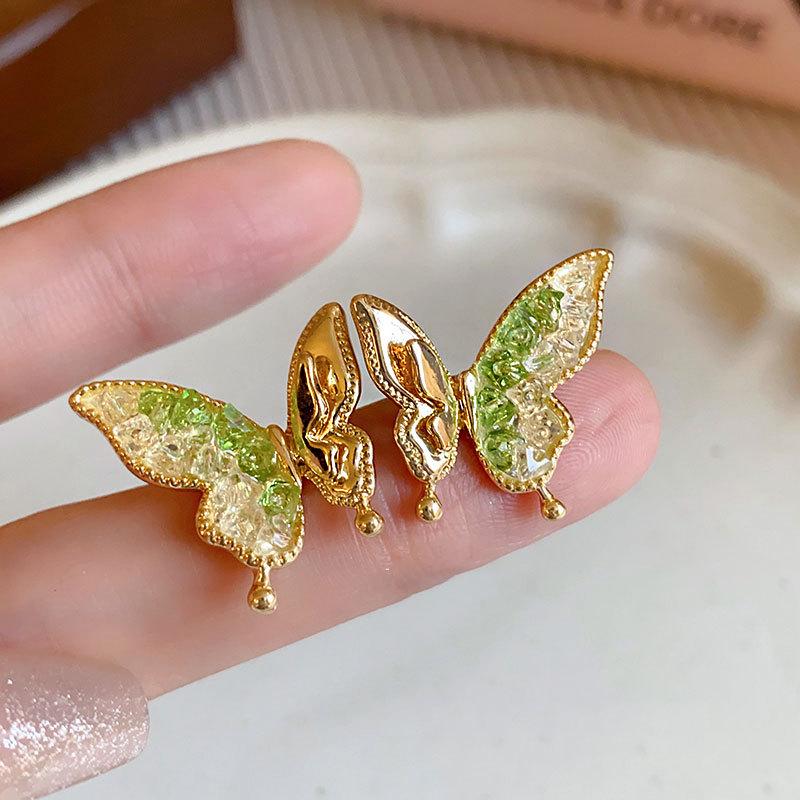 925 Silver Green Crystal Butterfly Stud Earrings - Hot 2024 Style for Women мятный зеленый
925 Silver Green Crystal Butterfly Stud Earrings - Hot 2024 Style for Women мятный зеленый