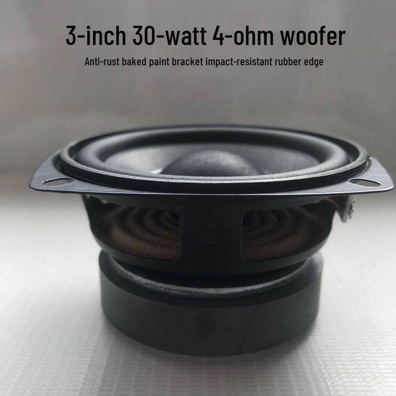 3 30W 4-Ohm Mid-Bass Speaker with Horn and Rubber Edge
3 30W 4-Ohm Mid-Bass Speaker with Horn and Rubber Edge