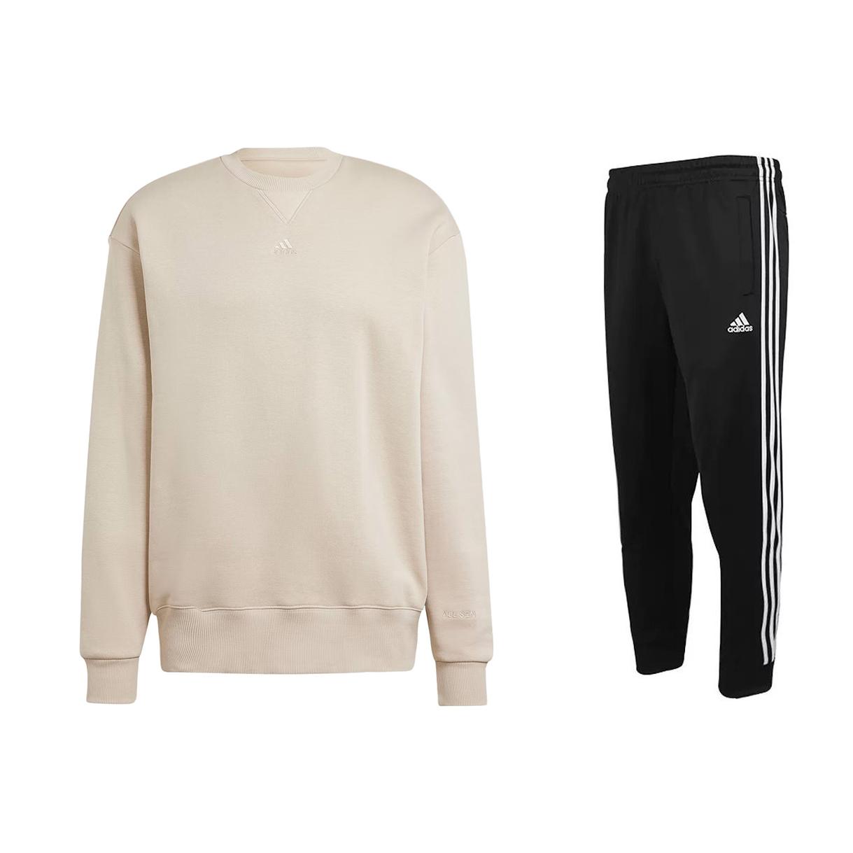 Adidas Solid Color Logo Loose Long Sleeve Top Striped Long Pants Hoodie Set Men sets IP8351+TR30P1-BW S
Adidas Solid Color Logo Loose Long Sleeve Top Striped Long Pants Hoodie Set Men sets IP8351+TR30P1-BW S