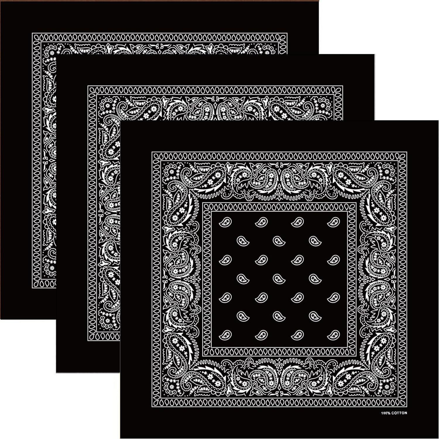 kakatrend Bandana 100% Cotton Men s Paisley Black Adults Stylish Handkerchief Cotton Bandana Unisex Durag 3-Piece Set black 55cm x 55cm
kakatrend Bandana 100% Cotton Men s Paisley Black Adults Stylish Handkerchief Cotton Bandana Unisex Durag 3-Piece Set black 55cm x 55cm