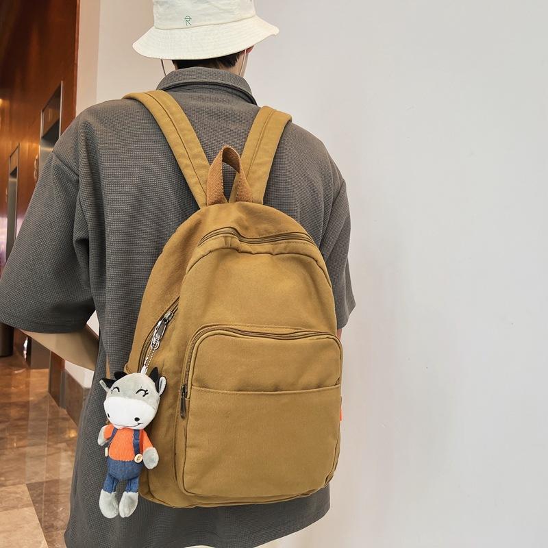 School bag new large-capacity college backpack unisex couple school bag светло-коричневого
School bag new large-capacity college backpack unisex couple school bag светло-коричневого