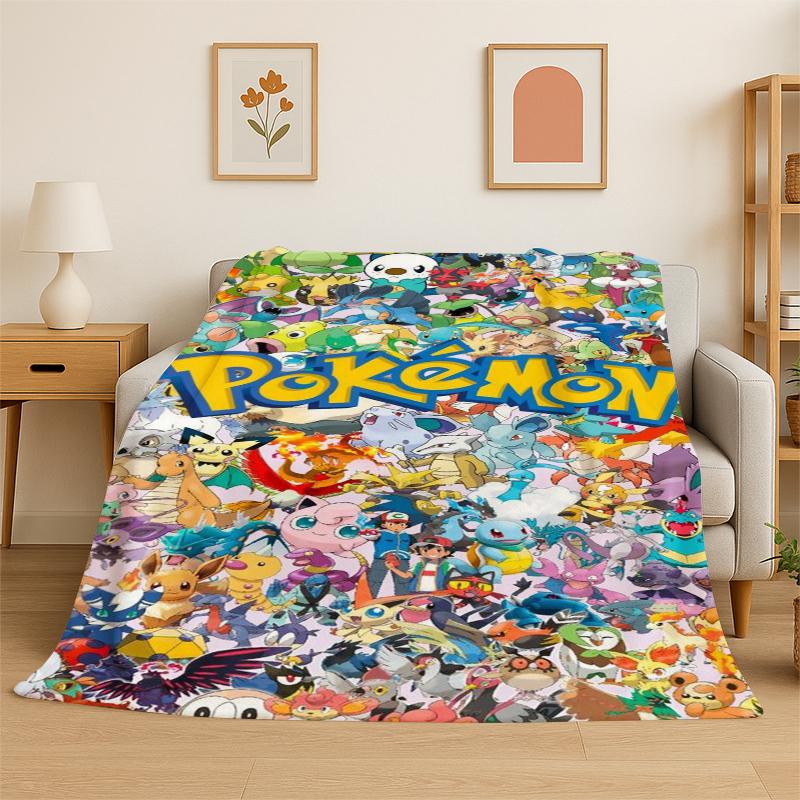 Cute Pokemon Pikachu Cartoon Flannel Blanket Soft Warm Throw Blanket for Bedroom Living Room Bed Travel Camping Picnic Kid 150x200cm
Cute Pokemon Pikachu Cartoon Flannel Blanket Soft Warm Throw Blanket for Bedroom Living Room Bed Travel Camping Picnic Kid 150x200cm