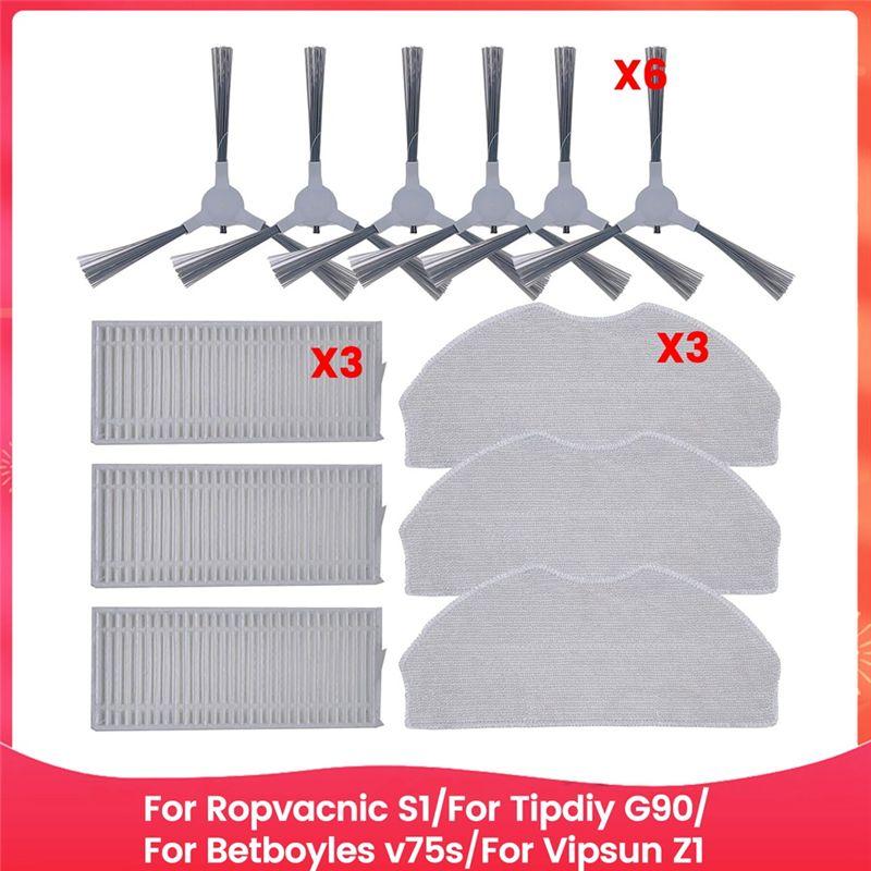 AEE4-Accessories Kit For ROPVACNIC S1, For Tipdiy G90, For Betboyles V75S, For VIPSUN Z1 Robot Vacuum Replacement Parts
AEE4-Accessories Kit For ROPVACNIC S1, For Tipdiy G90, For Betboyles V75S, For VIPSUN Z1 Robot Vacuum Replacement Parts