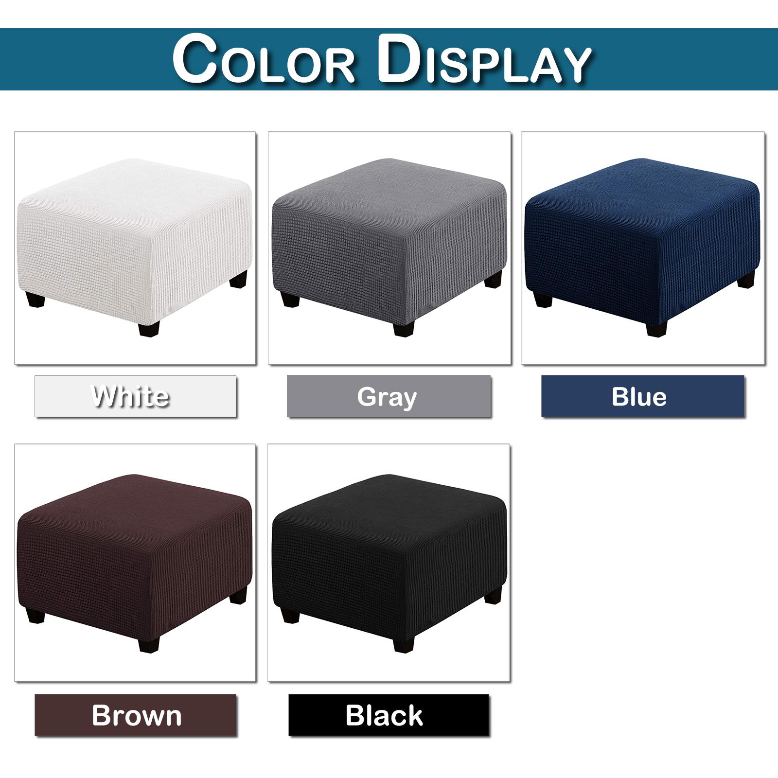 Jacquard Square Ottoman Cover Stretch Spandex Footstool Sofa Covers All-inclusive Footrest Chair Slipcover for Living Room Decor Large чорний
Jacquard Square Ottoman Cover Stretch Spandex Footstool Sofa Covers All-inclusive Footrest Chair Slipcover for Living Room Decor Large чорний