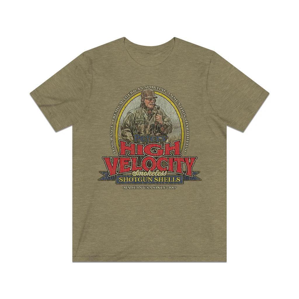 Peters High Velocity Shotgun Shells 1887 Vintage Men s T shirt M
Peters High Velocity Shotgun Shells 1887 Vintage Men s T shirt M