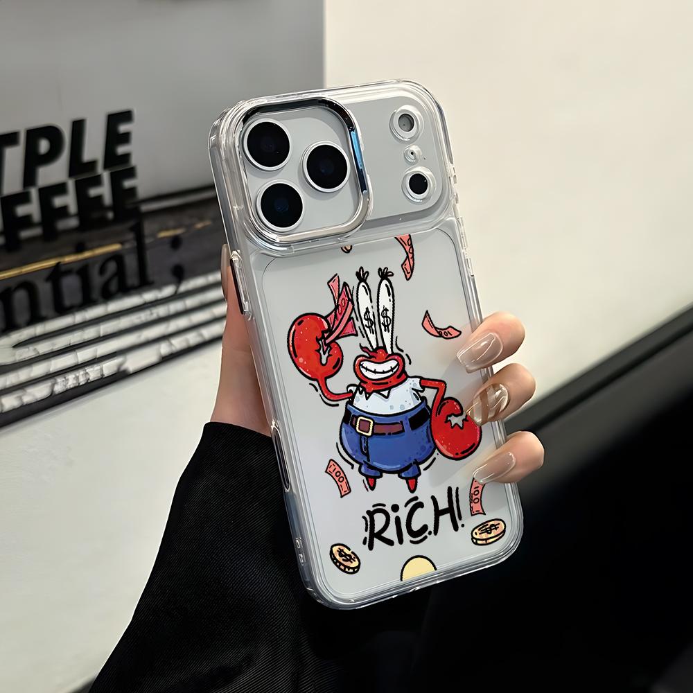 Cute SpongeBobs S-SquarePants Phone Case for Apple iPhone 17 Air 16 16e 15 14 13 12 11 Pro Max X Xs XR 8 Plus Luxury Clear Cover iPhone Air
Cute SpongeBobs S-SquarePants Phone Case for Apple iPhone 17 Air 16 16e 15 14 13 12 11 Pro Max X Xs XR 8 Plus Luxury Clear Cover iPhone Air