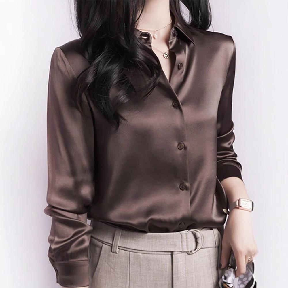French High-End Satin Faux Silk Women s Top - Perfect with Jeans for a 2024 Commuter Look 3XL 72.5-80kg
French High-End Satin Faux Silk Women s Top - Perfect with Jeans for a 2024 Commuter Look 3XL 72.5-80kg