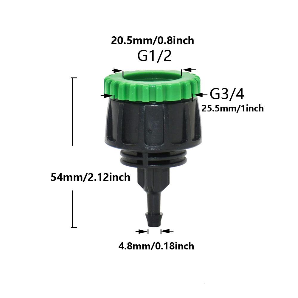 1/2 3/4 Female Thread To 4/7 8/11 16mm Hose Barb Connector Lock Nut 1/4 3/8 1/2 Garden Tube Pe Pvc Irrigation Fitting Coupler
1/2 3/4 Female Thread To 4/7 8/11 16mm Hose Barb Connector Lock Nut 1/4 3/8 1/2 Garden Tube Pe Pvc Irrigation Fitting Coupler