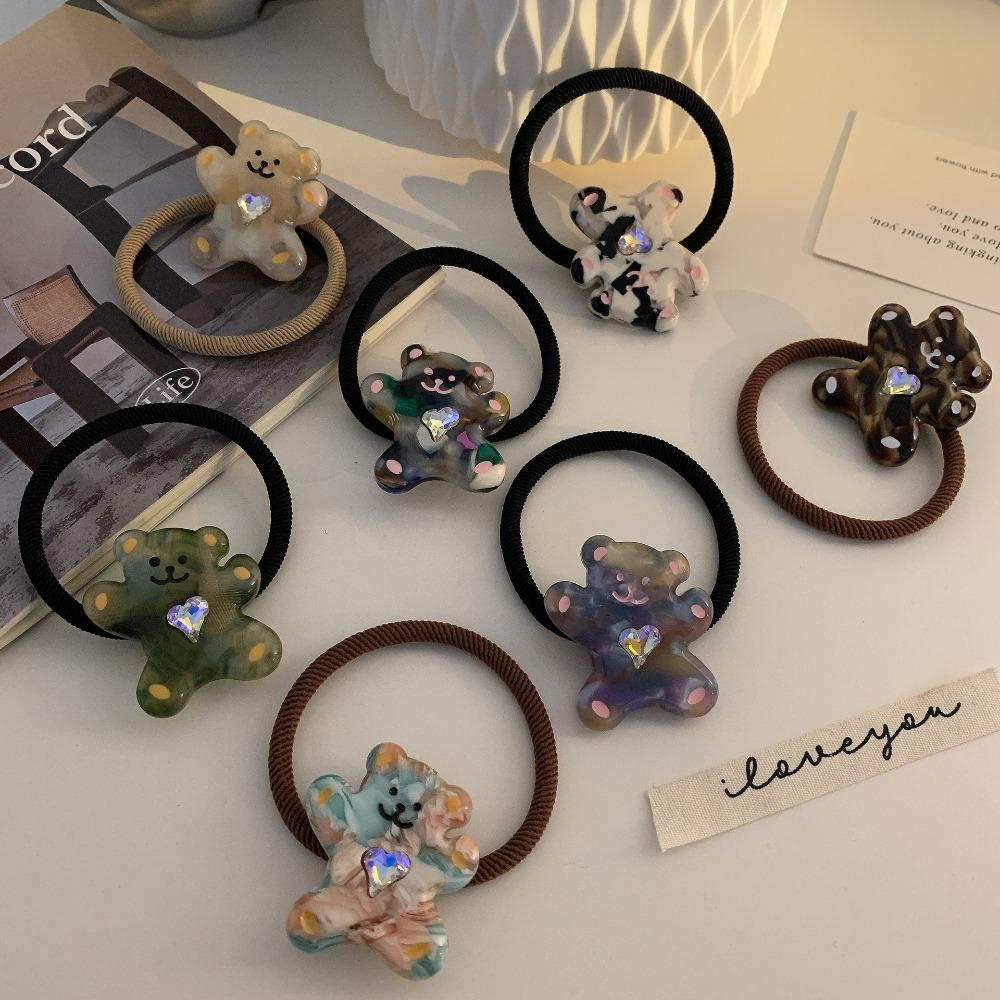 Women Love Diamond Hair Ties Bear Hair Rope Ponytail Holder Hair Scrunchies Korean Style Hair Ring
Women Love Diamond Hair Ties Bear Hair Rope Ponytail Holder Hair Scrunchies Korean Style Hair Ring