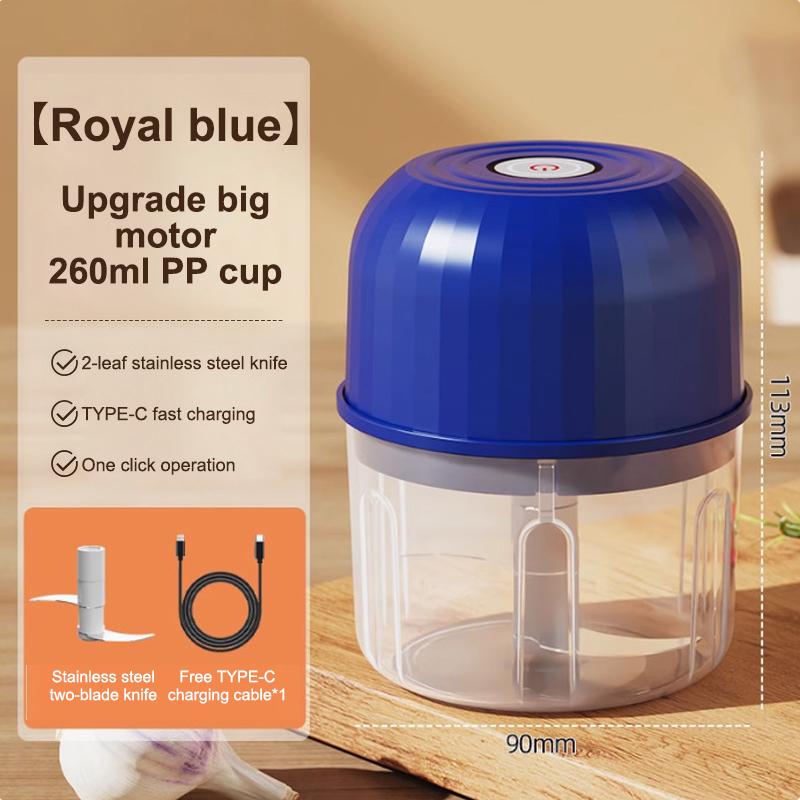 Usb Charging Electric Garlic Puree Machine Meat Grinder 260Ml Onion Chopper Vanilla Vegetable Chili Grinder Kitchen Food Mixer 2 blades
Usb Charging Electric Garlic Puree Machine Meat Grinder 260Ml Onion Chopper Vanilla Vegetable Chili Grinder Kitchen Food Mixer 2 blades