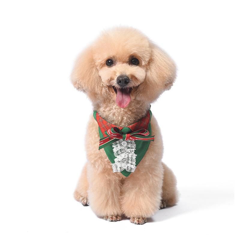 Kailina s new Christmas clothes, Christmas saliva towel, triangle towel, lace lace bow tie, dog clothes, Christmas clothes. S зелений
Kailina s new Christmas clothes, Christmas saliva towel, triangle towel, lace lace bow tie, dog clothes, Christmas clothes. S зелений