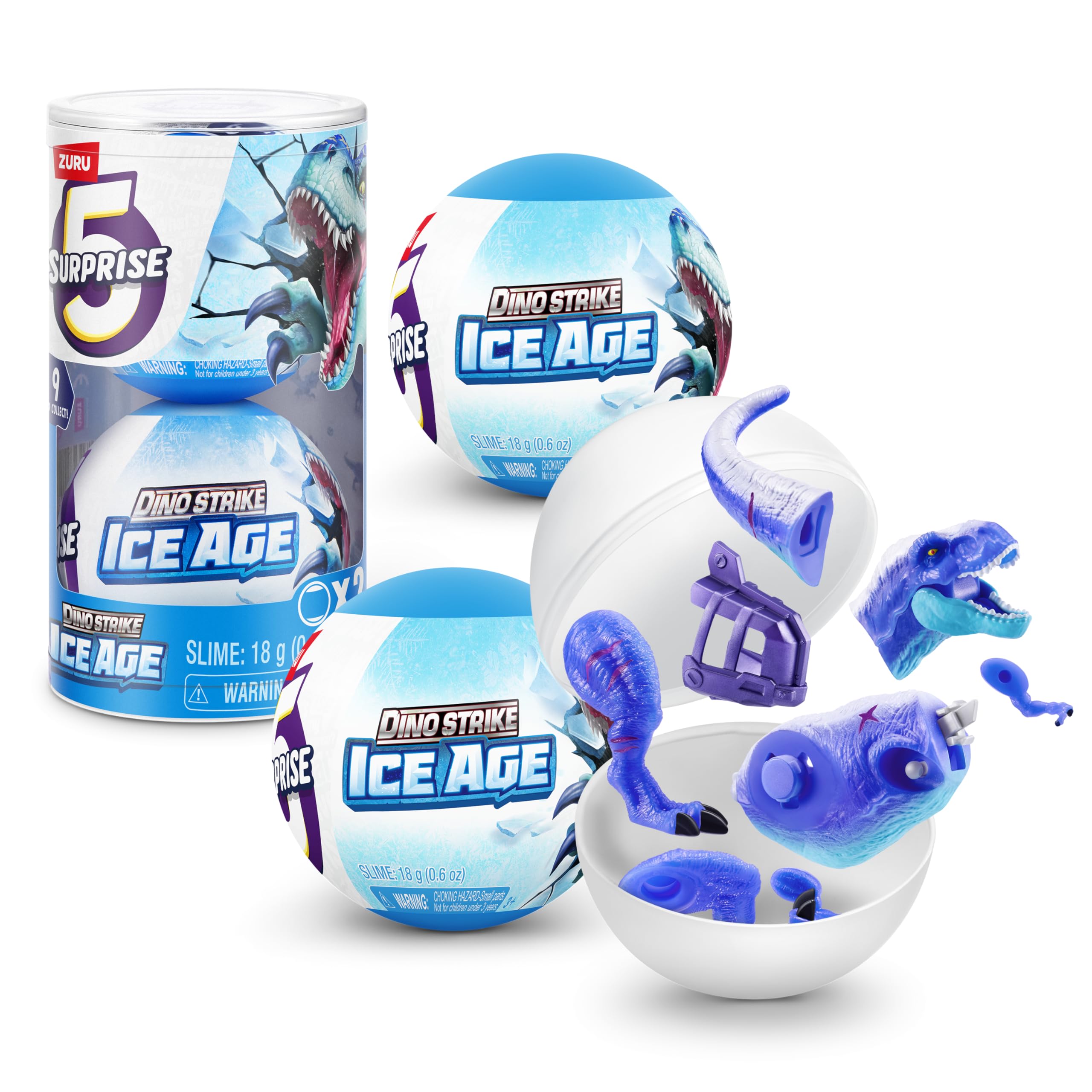 ZURU Unbox Surprise Dinosaur Strike Ice Age Surprise Slime and More (2 Pack) Dinosaurs, Trucks, Helicopters,
ZURU Unbox Surprise Dinosaur Strike Ice Age Surprise Slime and More (2 Pack) Dinosaurs, Trucks, Helicopters,