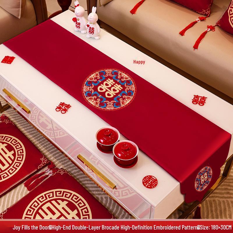 Red Wedding Table Runner and Tablecloth - Bridal Room & Engagement Decorations No Specification
Red Wedding Table Runner and Tablecloth - Bridal Room & Engagement Decorations No Specification