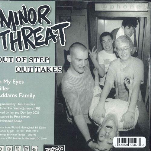 7inch Record MINOR THREAT - Out Of Step Out Takes DIS195 Dischord Record 2023 US Rock
7inch Record MINOR THREAT - Out Of Step Out Takes DIS195 Dischord Record 2023 US Rock