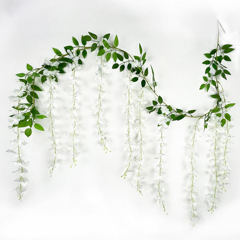 Faux Silk Artificial Wisteria Vines Fake Flowers Vine Garland білий
Faux Silk Artificial Wisteria Vines Fake Flowers Vine Garland білий