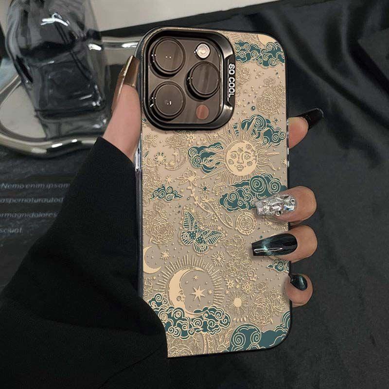 Retro Style Sun Moon Stars Art Phone Case for iPhone 17 16 15 14 13 12 11 Series Pro Max Plus Double Layer Protection iphone 13
Retro Style Sun Moon Stars Art Phone Case for iPhone 17 16 15 14 13 12 11 Series Pro Max Plus Double Layer Protection iphone 13