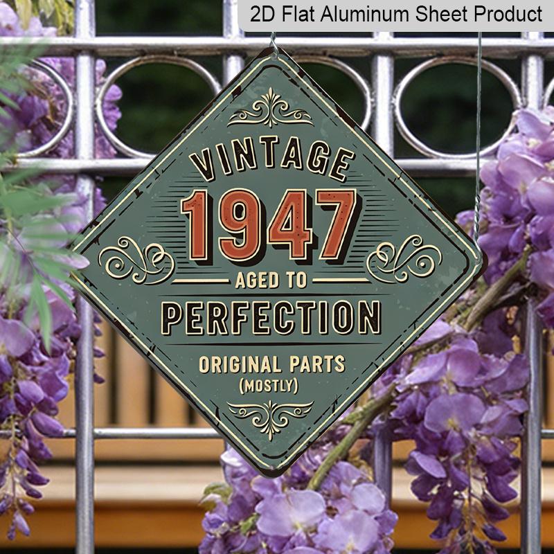 2D Flat, 1pc, Vintage Metal Aluminum Sign Decoration, Vintage 1947 Aged To Perfection, Vintage Decorative Sign, Vintage Wall Art Decor, Suitable for 20*20cm
2D Flat, 1pc, Vintage Metal Aluminum Sign Decoration, Vintage 1947 Aged To Perfection, Vintage Decorative Sign, Vintage Wall Art Decor, Suitable for 20*20cm