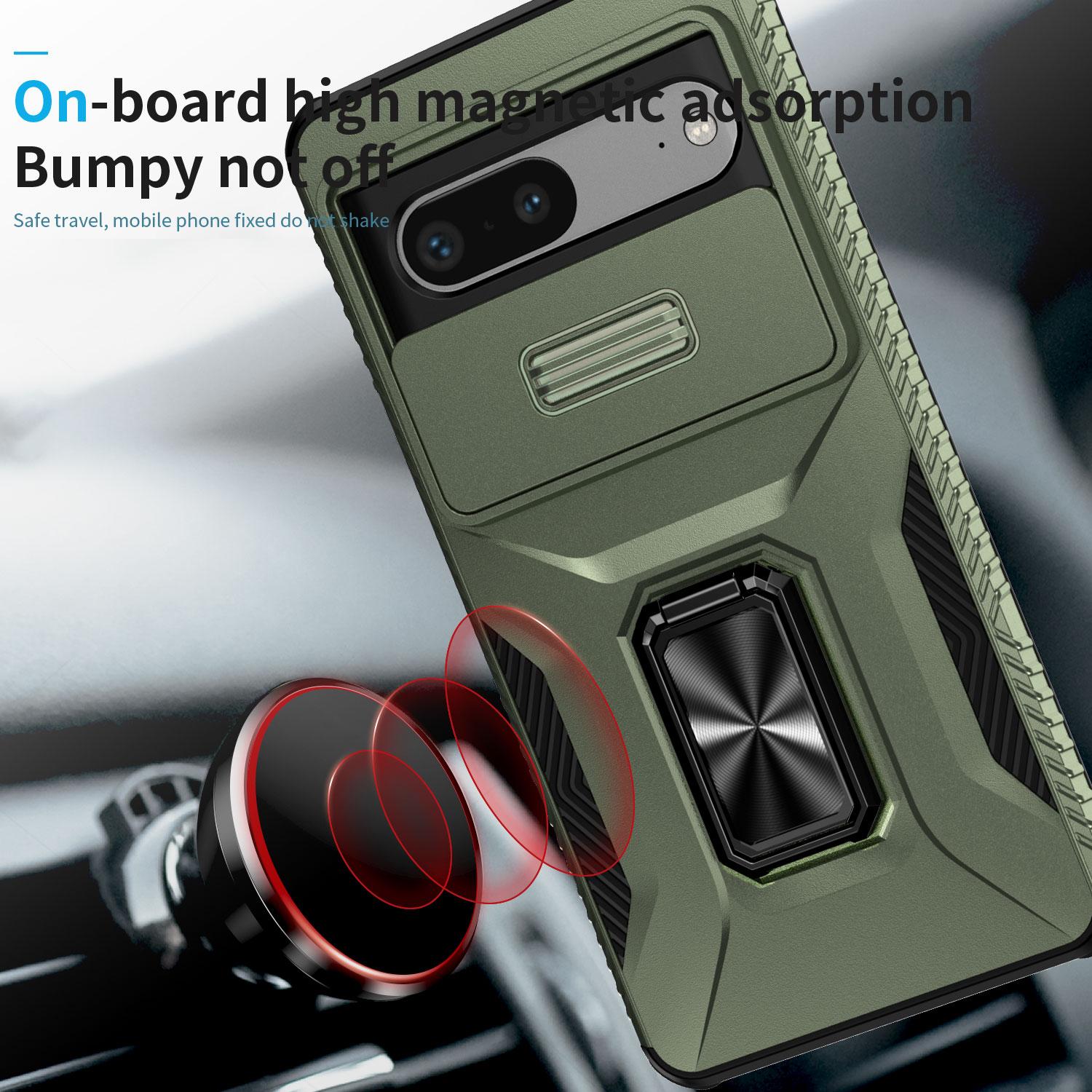 For Google Pixel 7 5G Phone Case with Slide Camera Lens Cover Ring Kickstand Holder Green
For Google Pixel 7 5G Phone Case with Slide Camera Lens Cover Ring Kickstand Holder Green