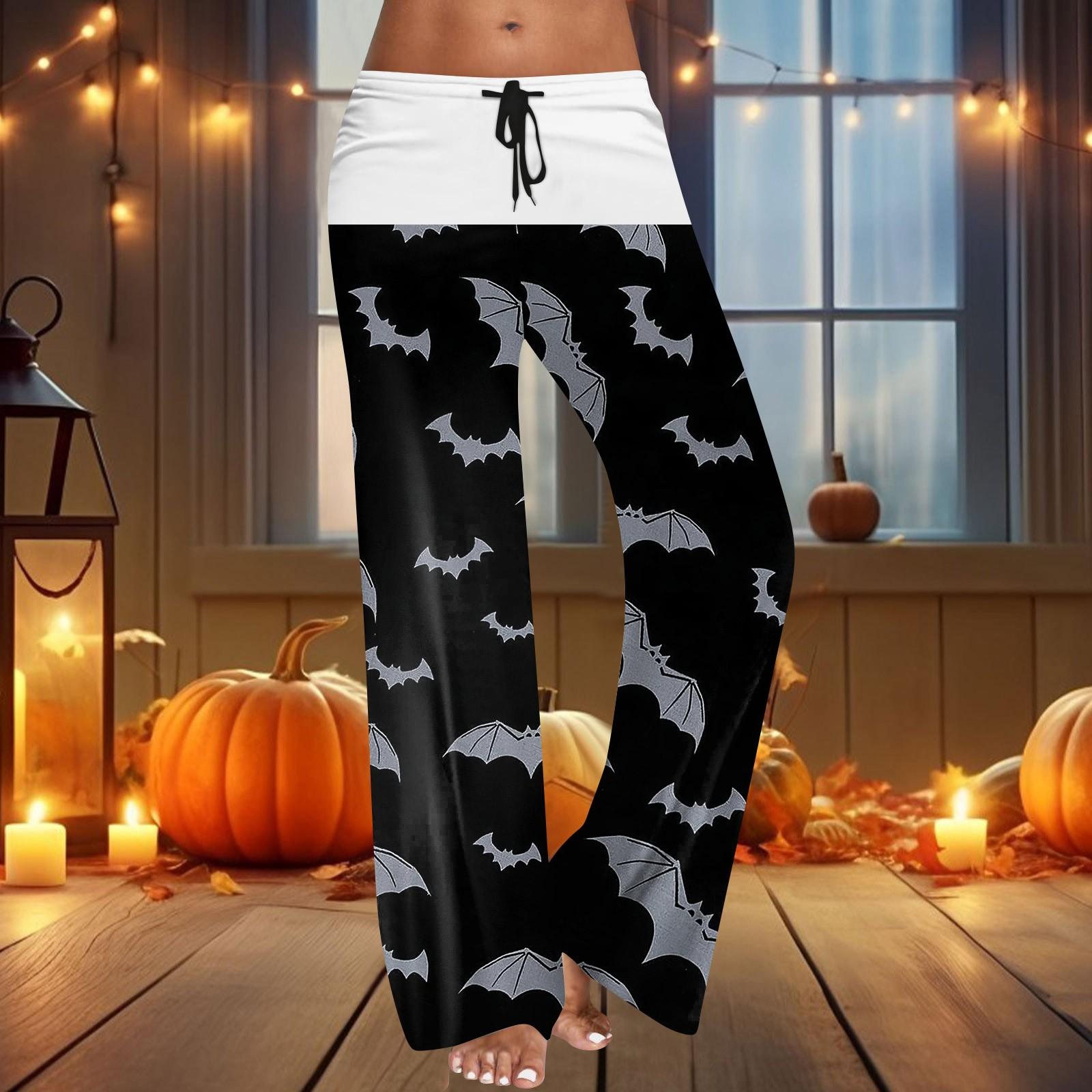 Женские широкие брюки на резинке и завязках на талии для Хэллоуина, повседневные брюки с принтом M чёрный
Женские широкие брюки на резинке и завязках на талии для Хэллоуина, повседневные брюки с принтом M чёрный