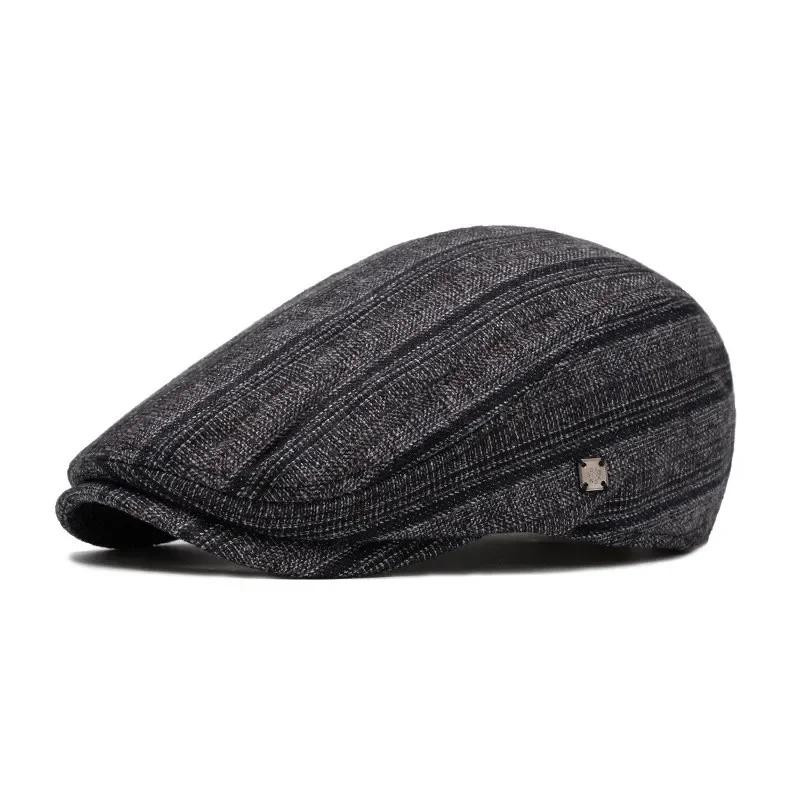 Winter Cotton Stripe Warm Newsboy Caps Flat Cap Men and Women Painter Beret Hats 144 55-60cm Adjustable чорний
Winter Cotton Stripe Warm Newsboy Caps Flat Cap Men and Women Painter Beret Hats 144 55-60cm Adjustable чорний