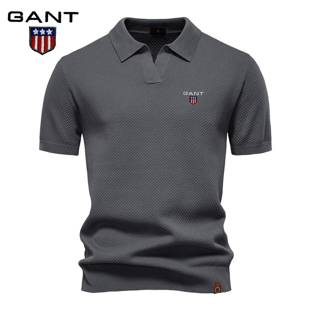GANT Summer Embroidery Large Pineapple Pattern Woolen Polo Sweater for Men s Business, Seagull Collar, Men s Short Sleeve Sweater XXL
GANT Summer Embroidery Large Pineapple Pattern Woolen Polo Sweater for Men s Business, Seagull Collar, Men s Short Sleeve Sweater XXL