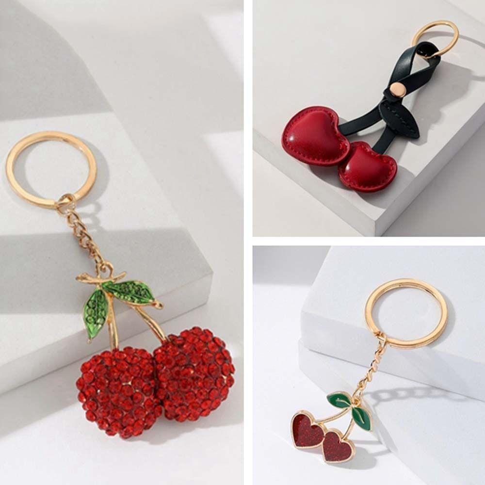 Peach Heart Cherry Pendant Lightweight Cherry Bag Hanging Cherry Key Chain Decoration Travel 3 Styles/set
Peach Heart Cherry Pendant Lightweight Cherry Bag Hanging Cherry Key Chain Decoration Travel 3 Styles/set