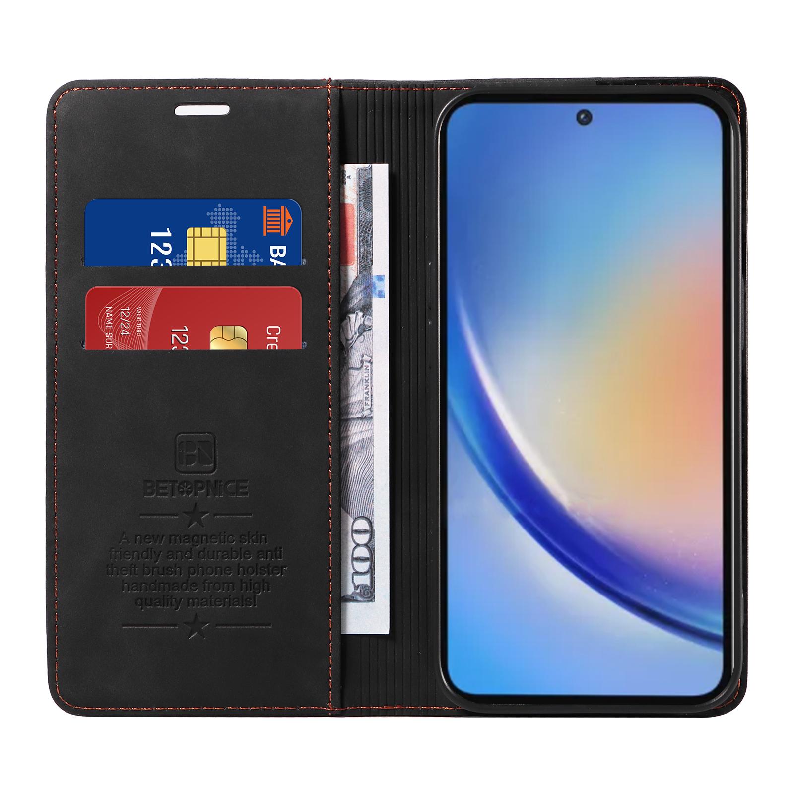 BETOPNICE 003 for Samsung Galaxy A35 5G Magnetic Phone Case RFID Blocking Card Slots Cover Black
BETOPNICE 003 for Samsung Galaxy A35 5G Magnetic Phone Case RFID Blocking Card Slots Cover Black