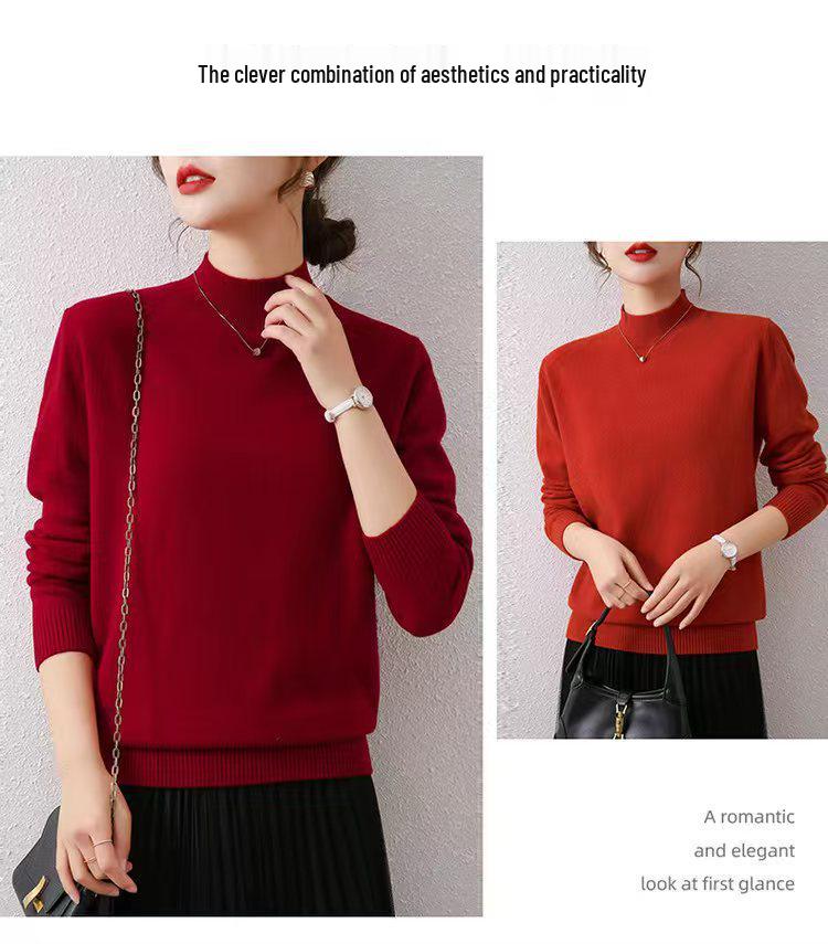 Женский шерстяной пуловер с полувысоким воротником - Осень/Зима 2025 Приталенный вязаный свитер Extra Large
Женский шерстяной пуловер с полувысоким воротником - Осень/Зима 2025 Приталенный вязаный свитер Extra Large