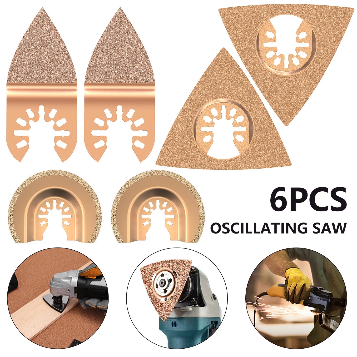 6PCS Carbide Oscillating Saw Blades Triangle Rasp Saw Tool For Rough Sanding Fillers Tile Ceramics Multitool Saw Blade золотий
6PCS Carbide Oscillating Saw Blades Triangle Rasp Saw Tool For Rough Sanding Fillers Tile Ceramics Multitool Saw Blade золотий