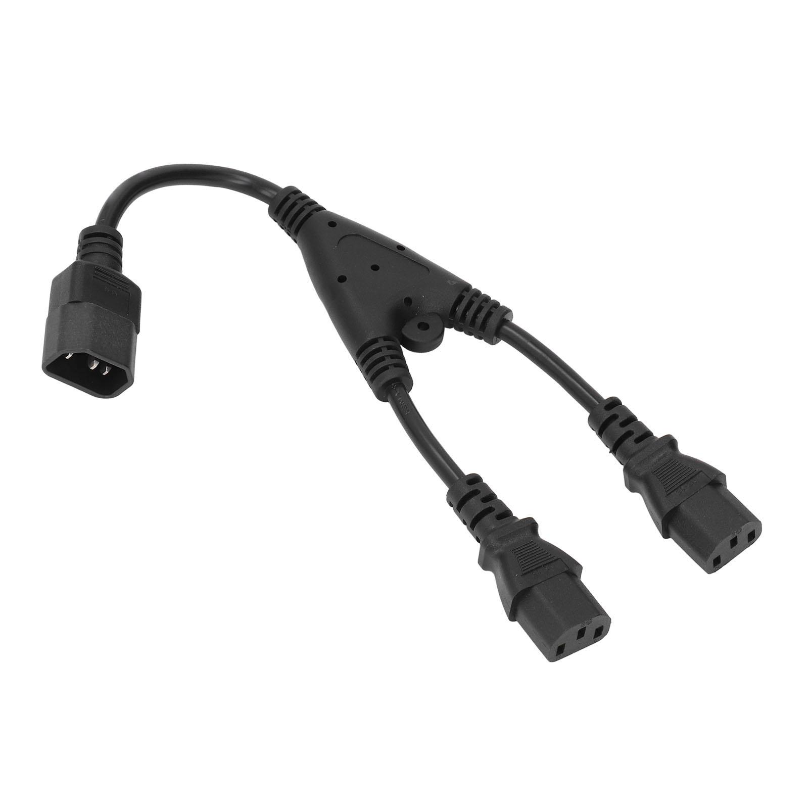 IEC320 C14 Male to 2 X C13 Female Power Cord PVC Shell Copper Core Y Splitter Power Cord 10A 250V
IEC320 C14 Male to 2 X C13 Female Power Cord PVC Shell Copper Core Y Splitter Power Cord 10A 250V