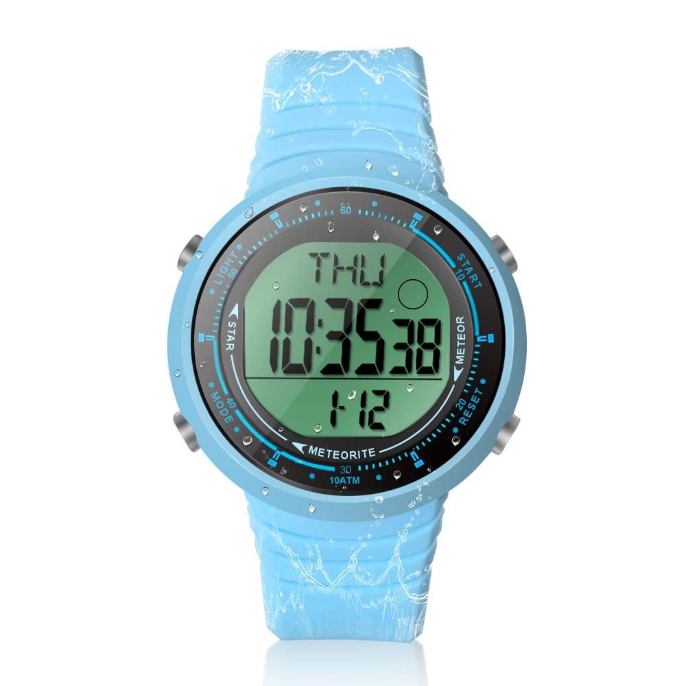 Digital Sports Watch for Boys and Girls Swimming or Diving Underwater 100m, Multi-function Alarm Clock, Stopwatch, Timer, Dual Time, 12 and 24 Hour
Digital Sports Watch for Boys and Girls Swimming or Diving Underwater 100m, Multi-function Alarm Clock, Stopwatch, Timer, Dual Time, 12 and 24 Hour