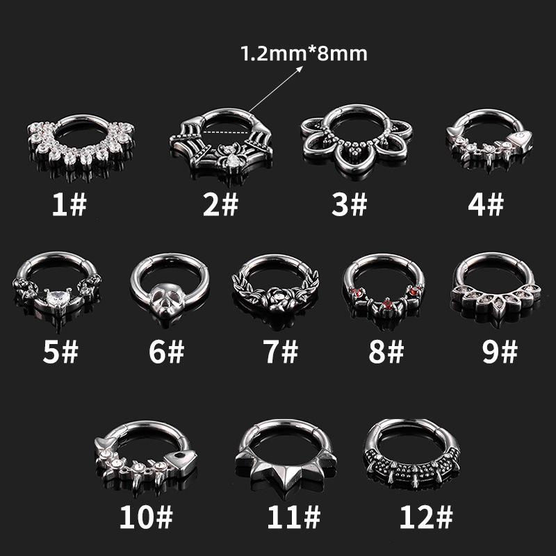 316L Stainless Steel Zircon Flower Web Nose Ring Stud. 6# срібний
316L Stainless Steel Zircon Flower Web Nose Ring Stud. 6# срібний