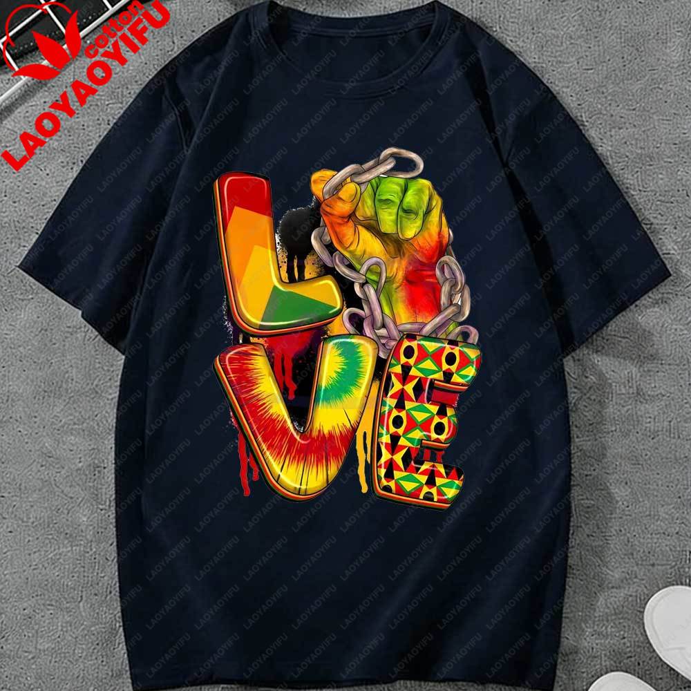 Juneteenth LOVE Black Power Fist TShirt for Unisex Women African American Pride Chain Graphic Tee Casual Short Sleeve Cotton Tops 3XL
Juneteenth LOVE Black Power Fist TShirt for Unisex Women African American Pride Chain Graphic Tee Casual Short Sleeve Cotton Tops 3XL