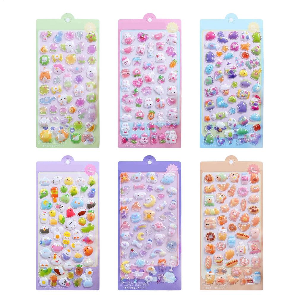 6pcs 3D Sponge Stickers Cartoon Transparent 3D Embossed Mobile Phone Scrapbook Stickers Pvc Epoxy Resin Stickers Gifts For Kids
6pcs 3D Sponge Stickers Cartoon Transparent 3D Embossed Mobile Phone Scrapbook Stickers Pvc Epoxy Resin Stickers Gifts For Kids