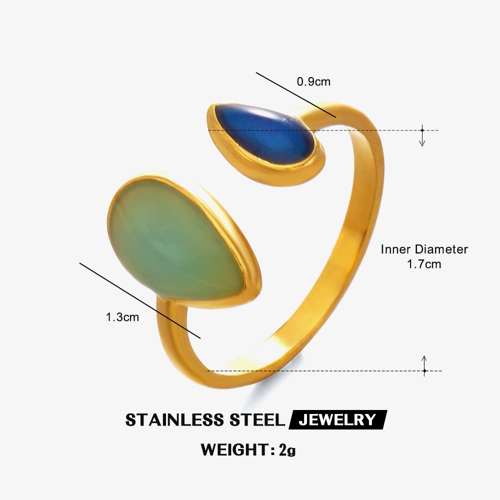 Geometric Waterdrop Enamel Open Ring Women Retro Minimalist Luxury Finger Rings Waterproof Zircon Wedding Gift Wholesale Open
Geometric Waterdrop Enamel Open Ring Women Retro Minimalist Luxury Finger Rings Waterproof Zircon Wedding Gift Wholesale Open