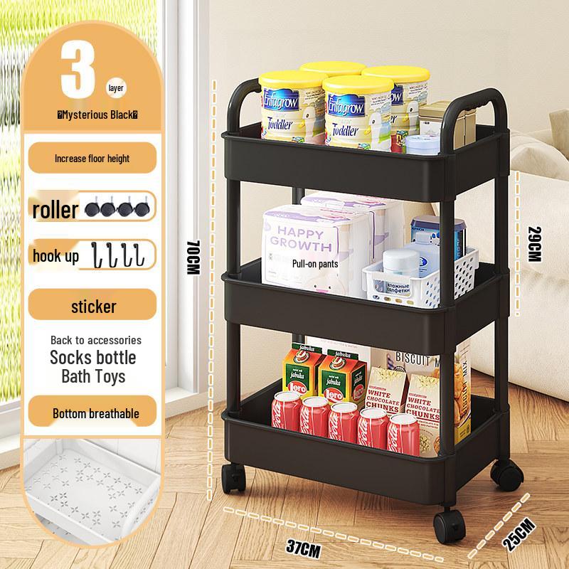 Multi-Layer Mobile Storage Rack for Bedroom, Baby Room, or Kitchen
Multi-Layer Mobile Storage Rack for Bedroom, Baby Room, or Kitchen