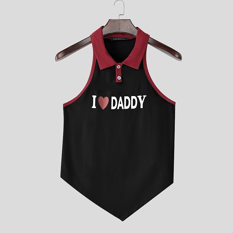 INCERUN Summer Men Lapel Sleeveless Letter Print Irregular Casual Fitted Tank Tops 2XL чёрный
INCERUN Summer Men Lapel Sleeveless Letter Print Irregular Casual Fitted Tank Tops 2XL чёрный