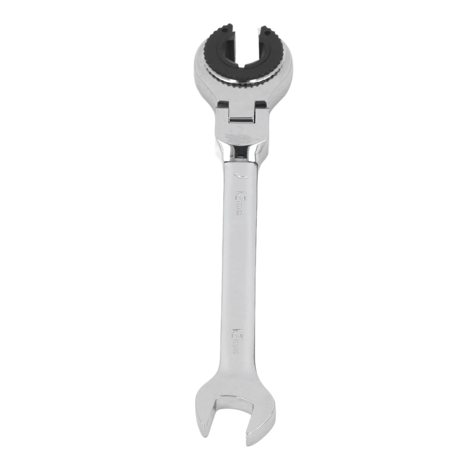 Brake Line Wrench 12mm 72 Teeth Adjustable Angle Steel Oil Pipe Open Ratchet Wrench Tubing Ratchet Spanner Nut Wrench
Brake Line Wrench 12mm 72 Teeth Adjustable Angle Steel Oil Pipe Open Ratchet Wrench Tubing Ratchet Spanner Nut Wrench