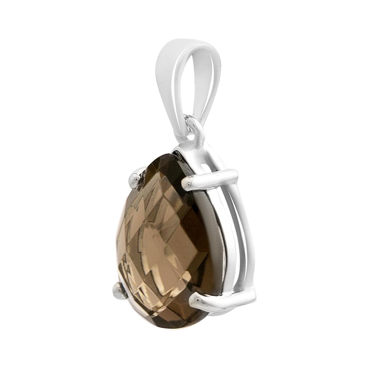 Серебряная подвеска с раухтопазом (дымчатым кварцем) 3ct (2207290) смокі топазу кольору
Серебряная подвеска с раухтопазом (дымчатым кварцем) 3ct (2207290) смокі топазу кольору